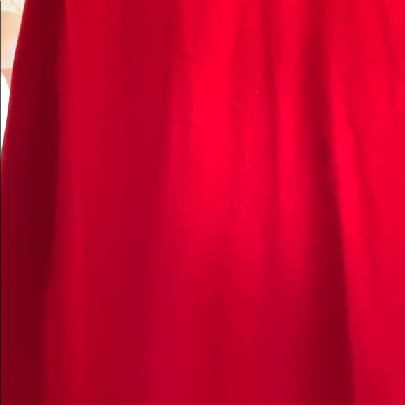 Red plus size asymmetrical dress - Picture 4 of 4